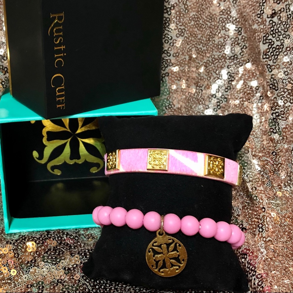 Rustic Cuff Bracelet Set - image 2